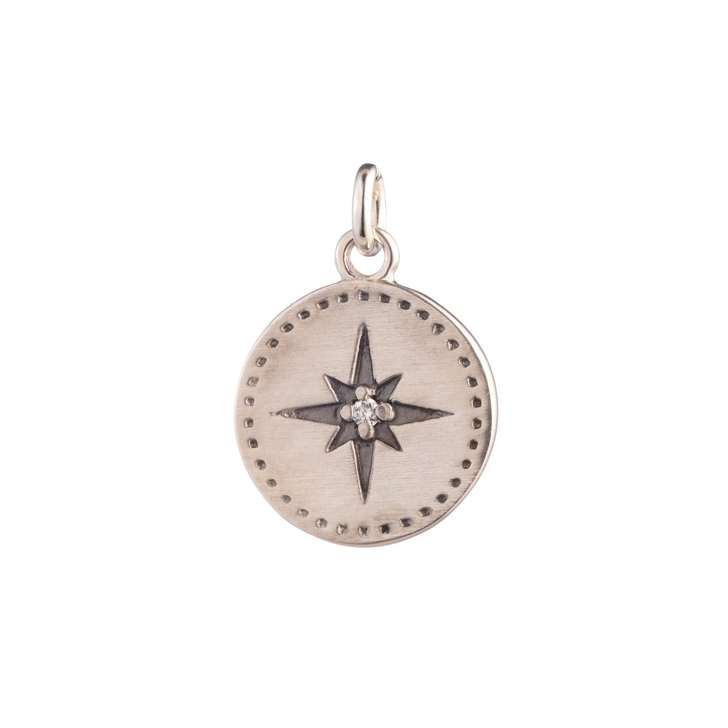 Gold Plated Compass with Diamond