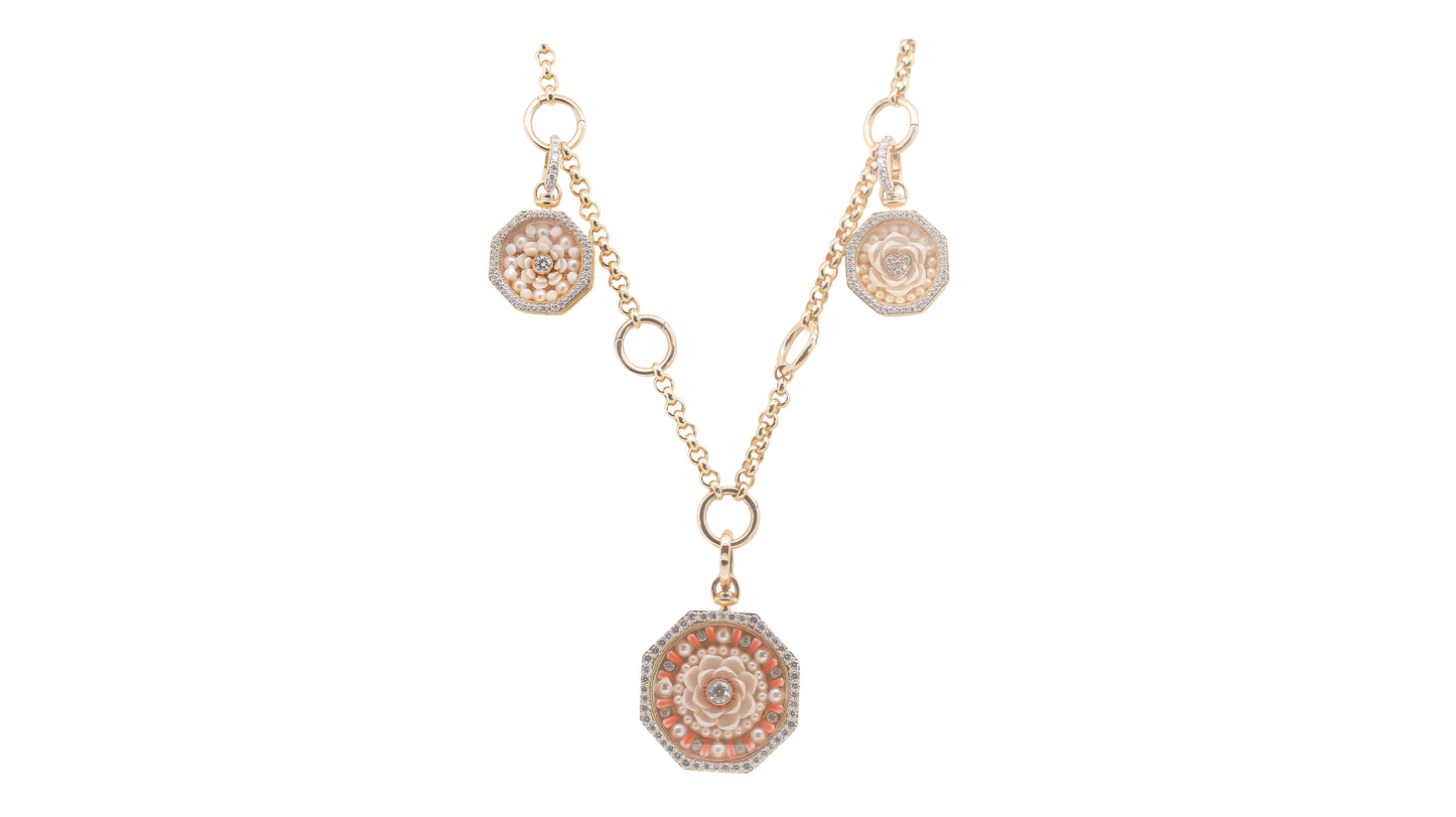 Golden Stories Charm Necklace