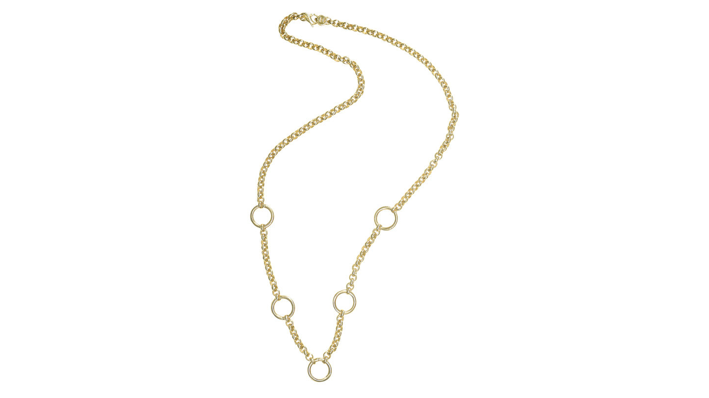 Golden Stories Charm Necklace