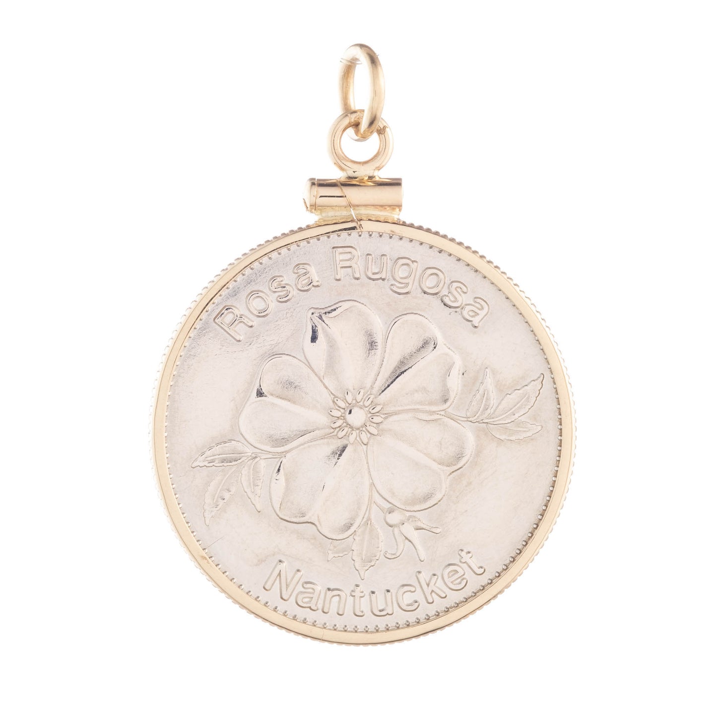 Commemorative Coin Pendant in Gold & Sterling