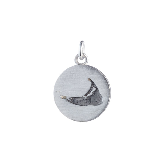 Nantucket Silver Compass Charm in Sterling Silver