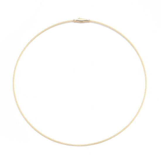 Versatile Round Neck Wire in Gold