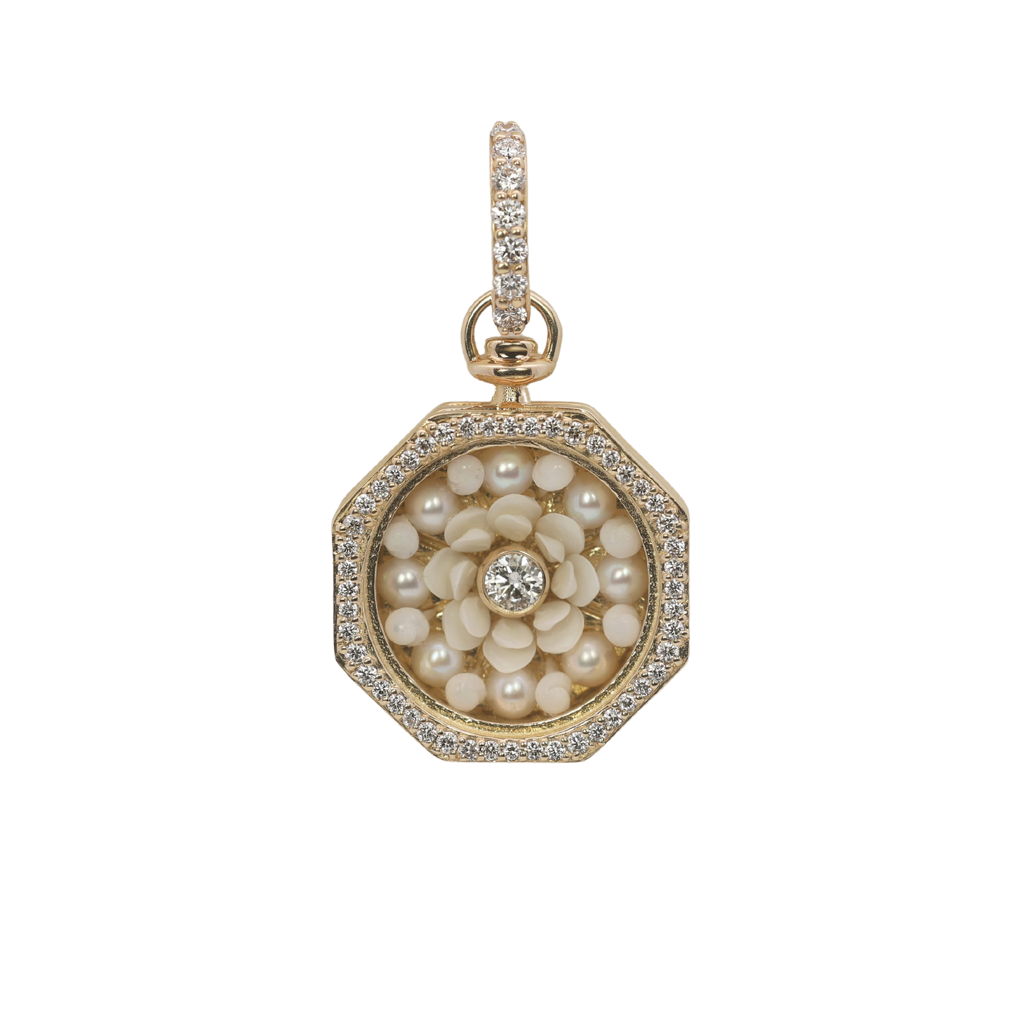 Diamond Pink Flower Sailor's Valentine
