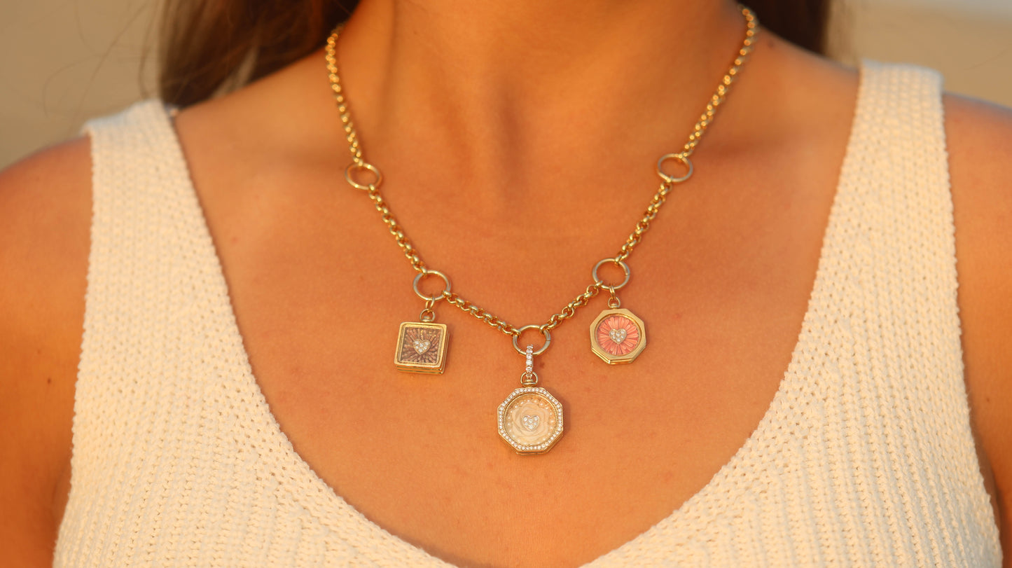 Golden Stories Charm Necklace - Single