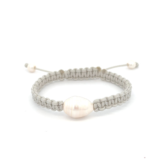Meditation Single Stone Woven Bracelet