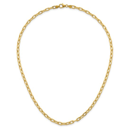 Solid Oval Link Chain