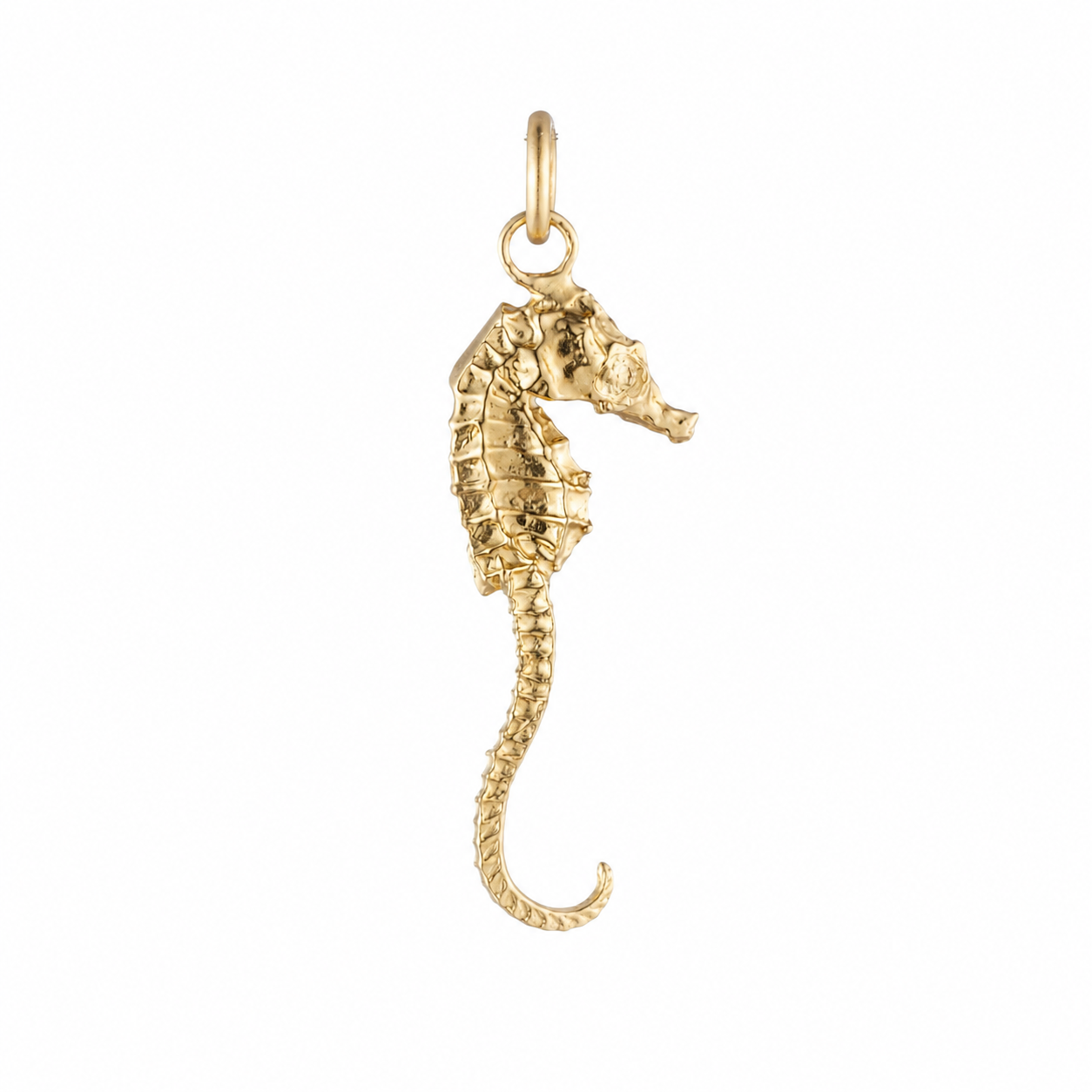 Seahorse Charm in Gold