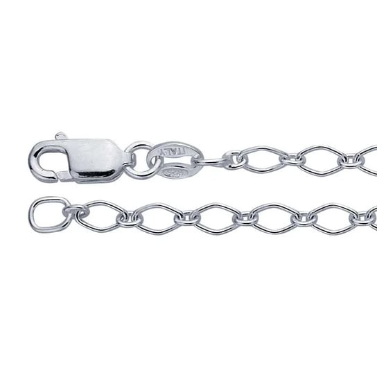 Sterling silver 3mm Marquise link chain