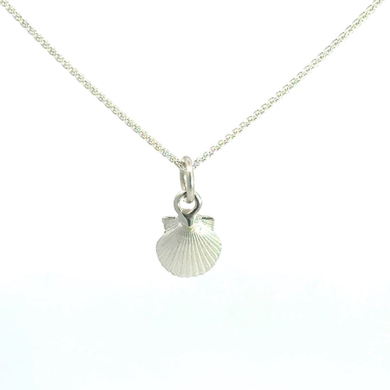 Scallop Shell Charm in Sterling