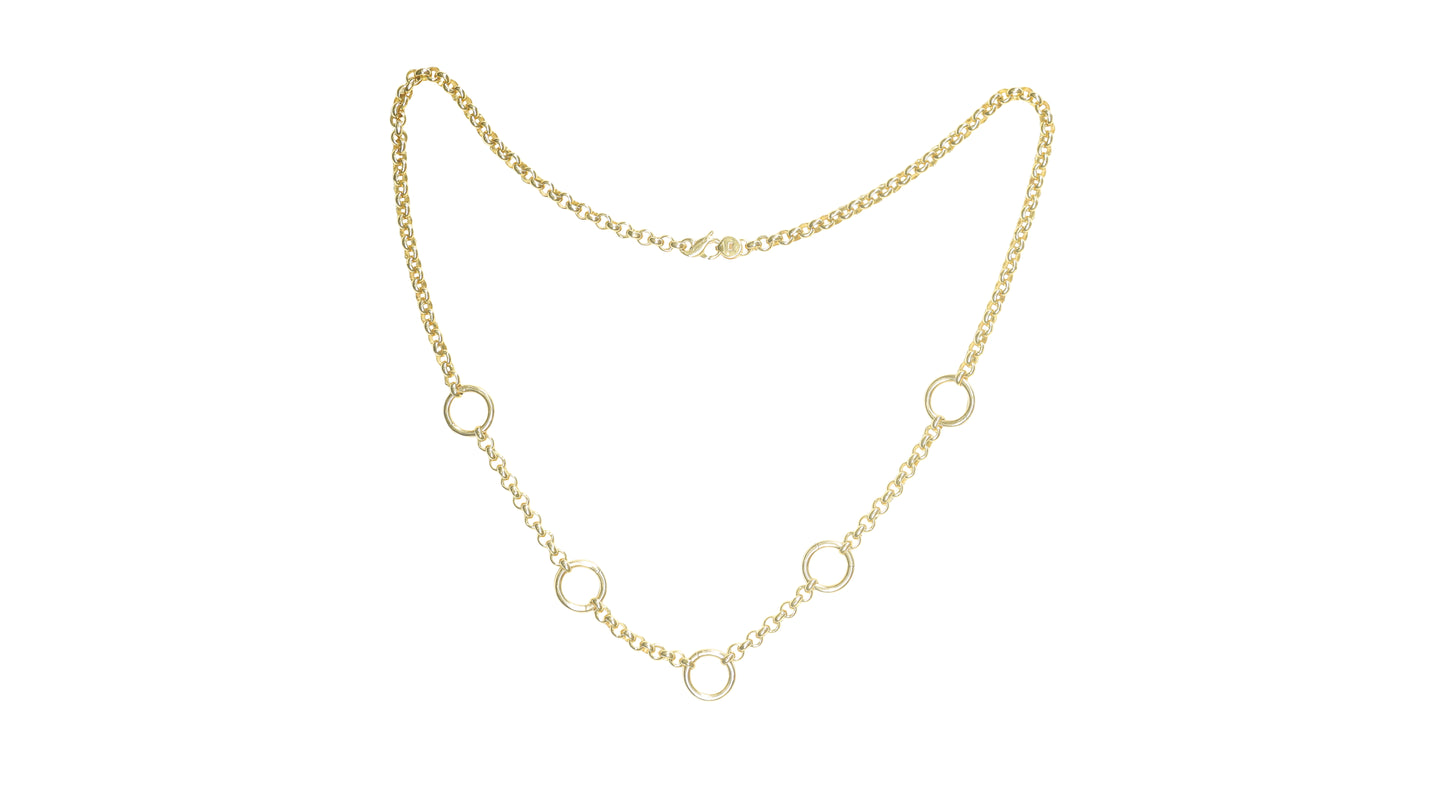 Golden Stories Charm Necklace