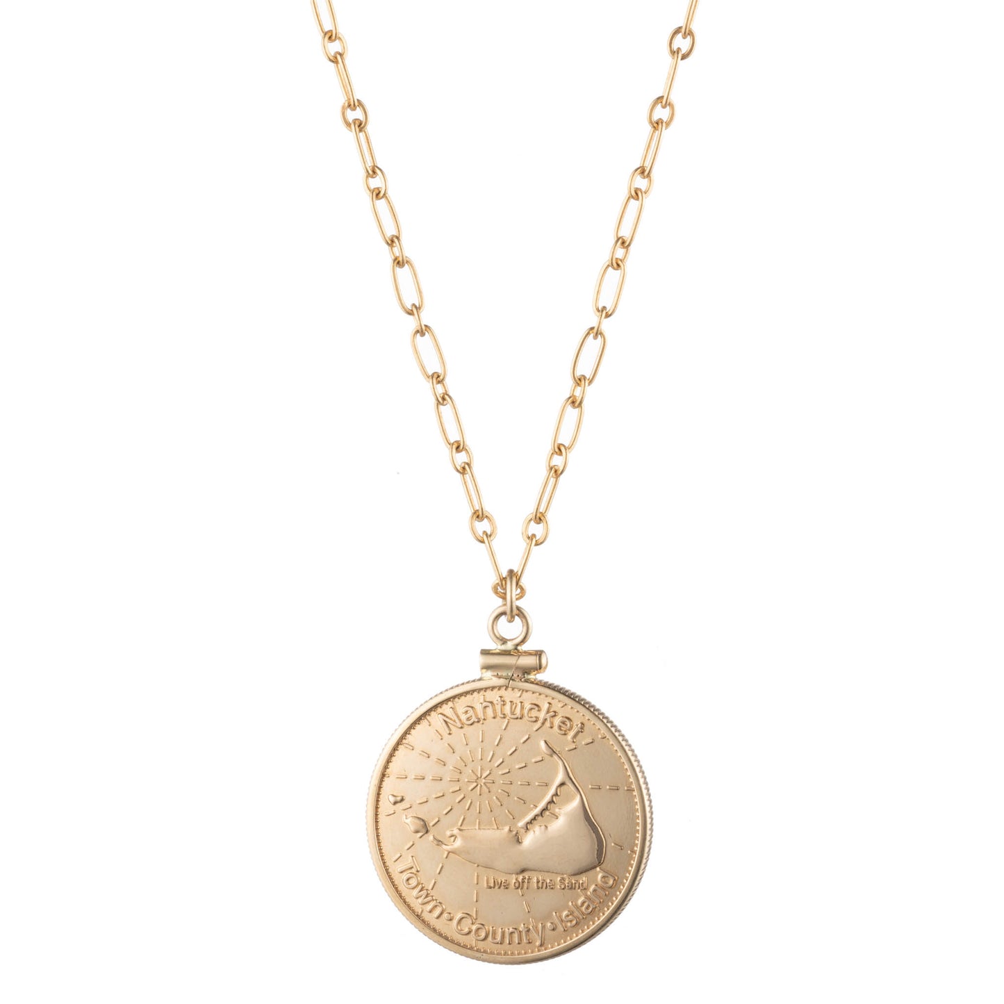 Commemorative Coin Pendant in Gold