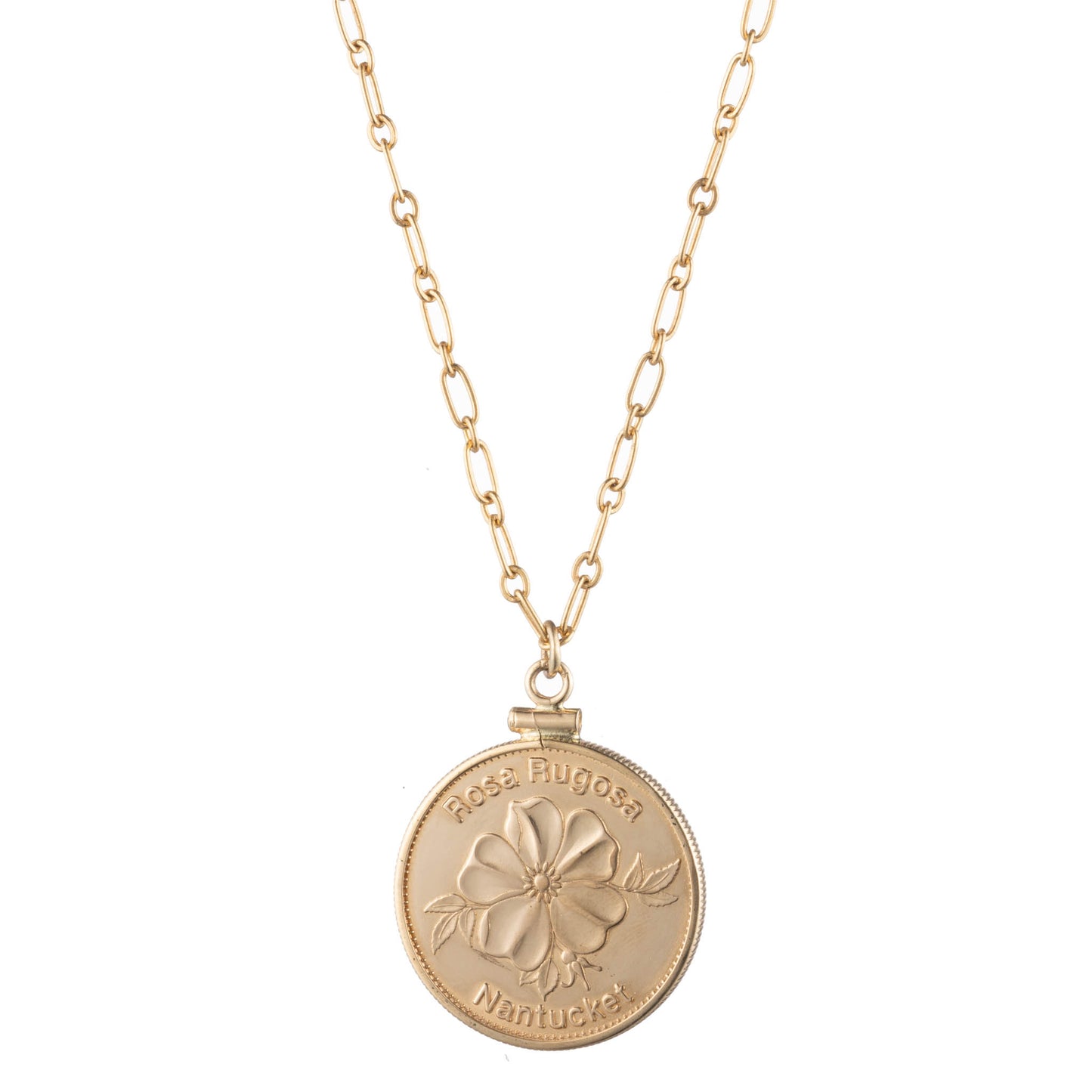 Commemorative Coin Pendant in Gold