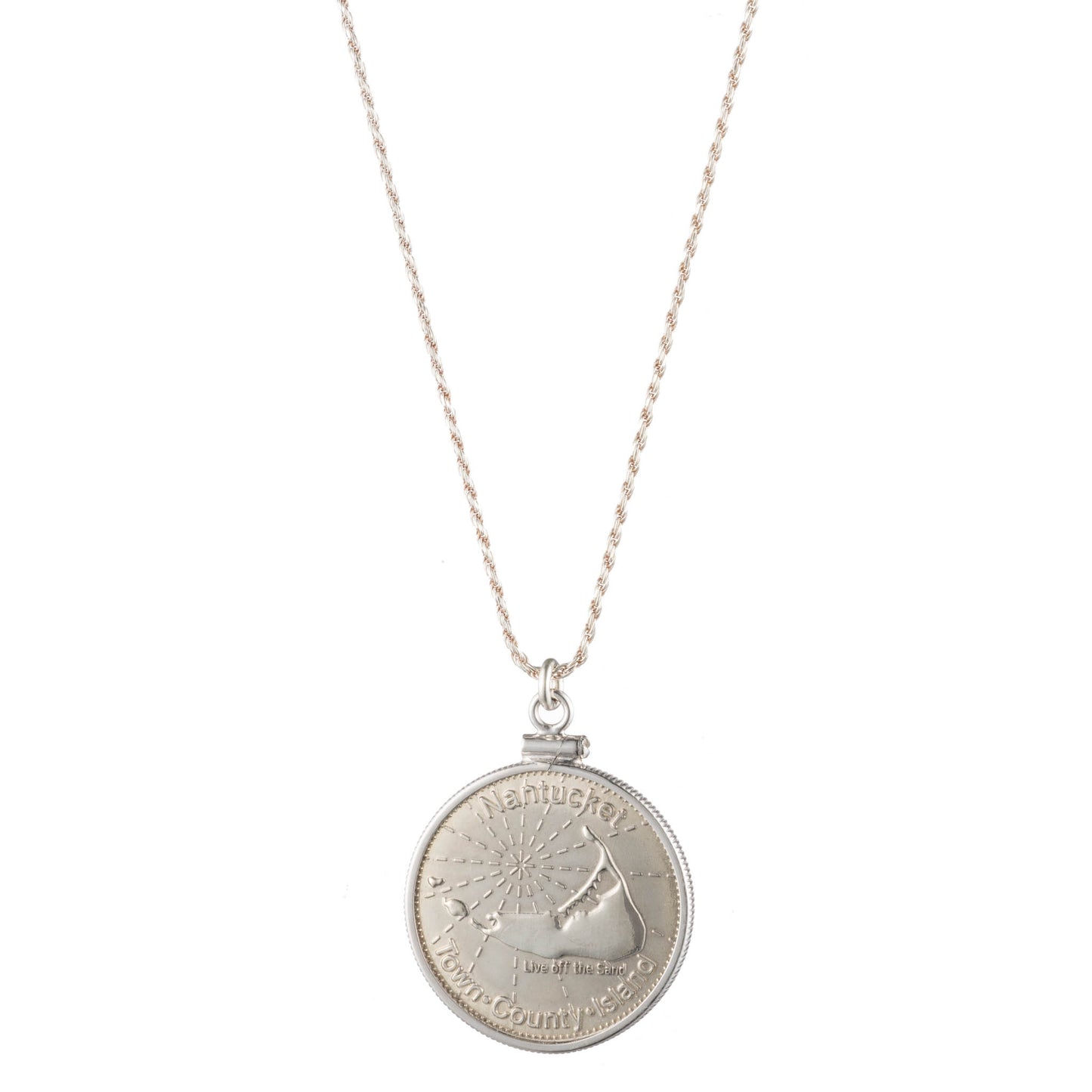 Commemorative Coin Pendant in Sterling Silver