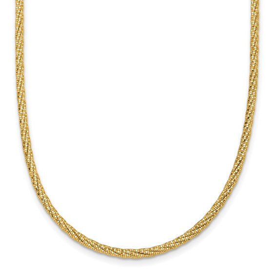 Versatile Mesh Necklace in Gold