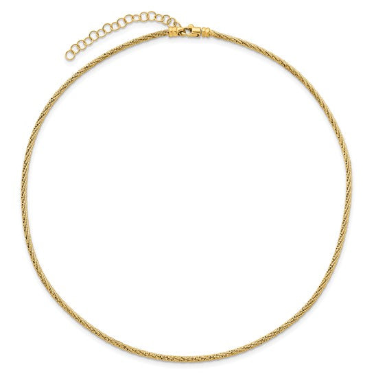 Versatile Mesh Necklace in Gold