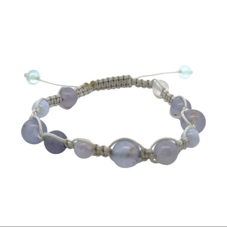 Woven Chalcedony Bracelet
