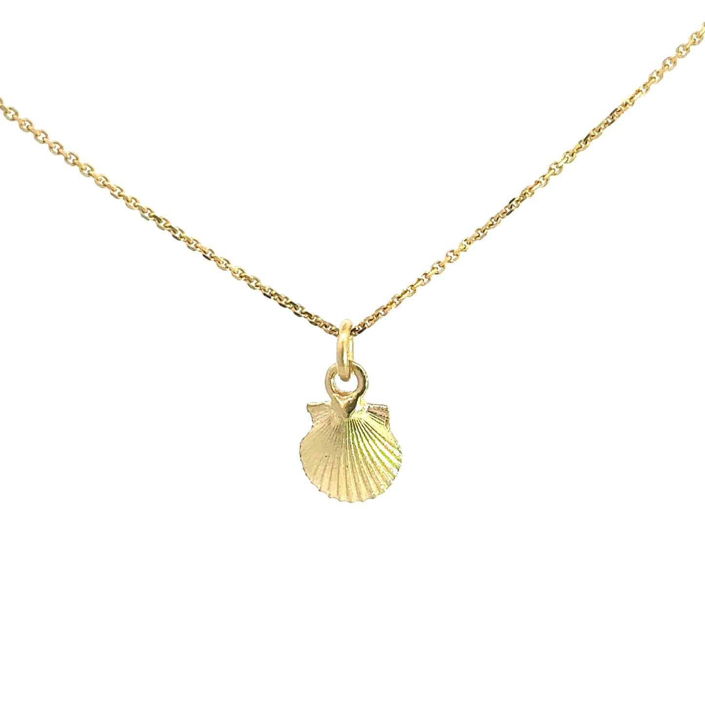 Scallop Shell Charm in Gold