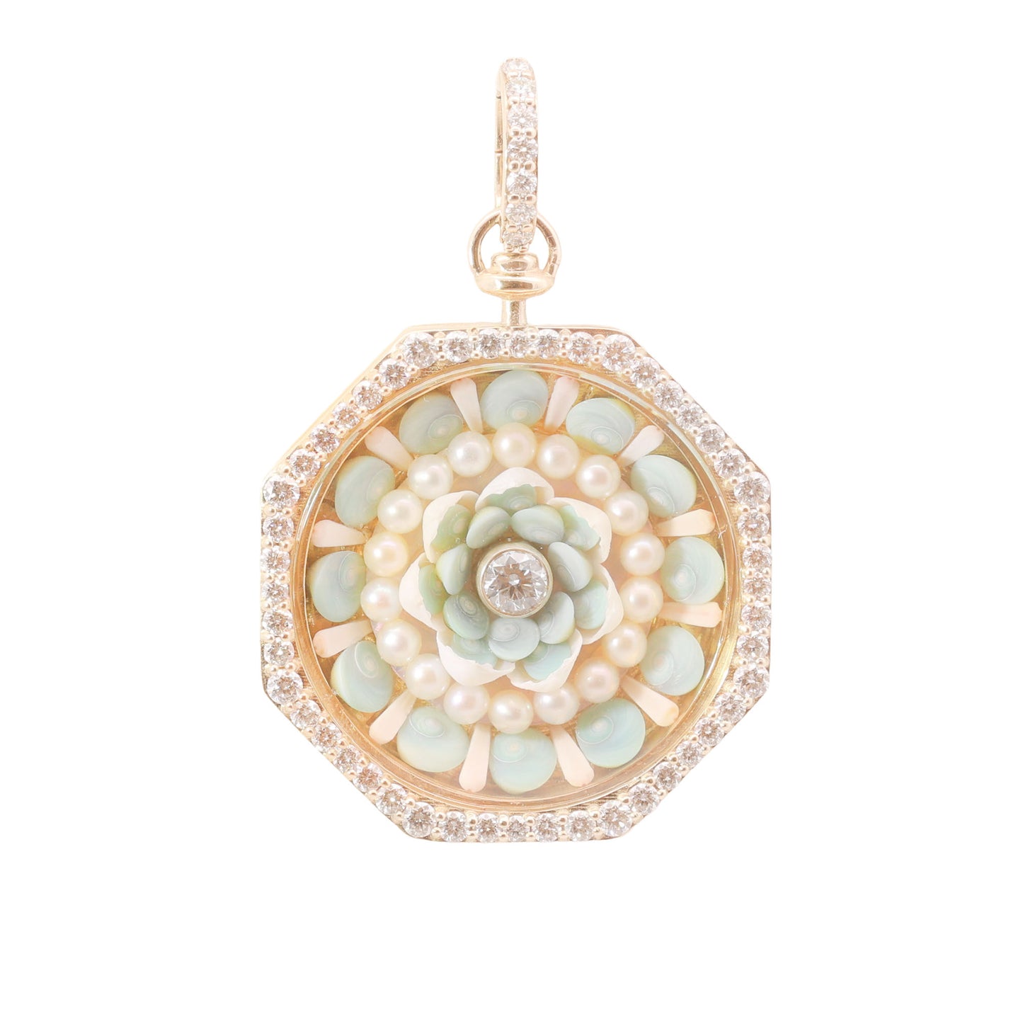 Sea Treasure Diamond Framed Sailor's Valentine