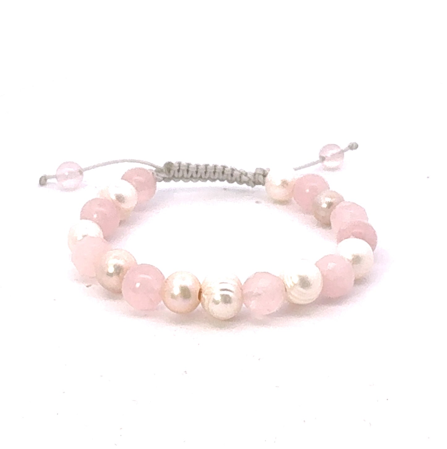 Pearl & Rose Quartz Meditation Bracelet 2