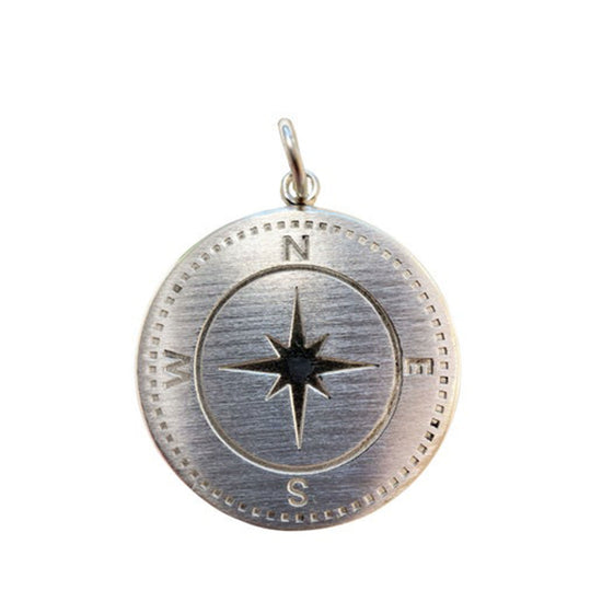Load image into Gallery viewer, Nantucket Compass Pendant in Sterling

