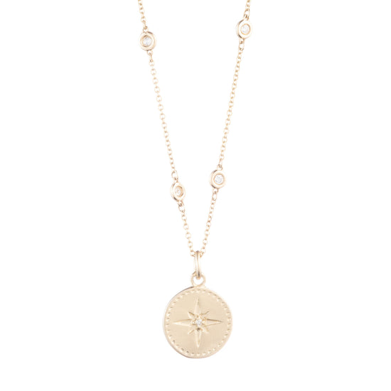 Nantucket Gold Compass Charm in Gold