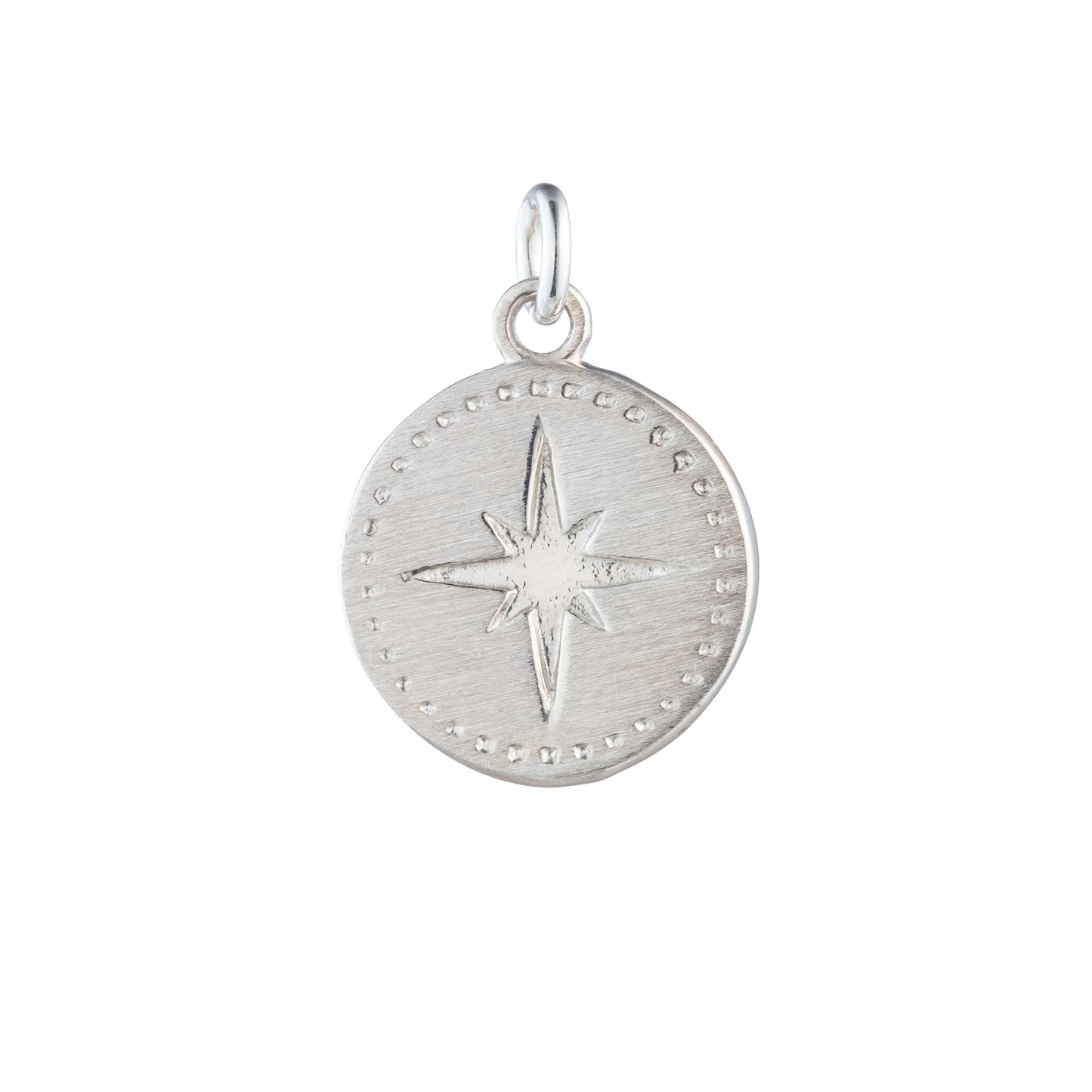 Nantucket Silver Compass Charm in Sterling Silver