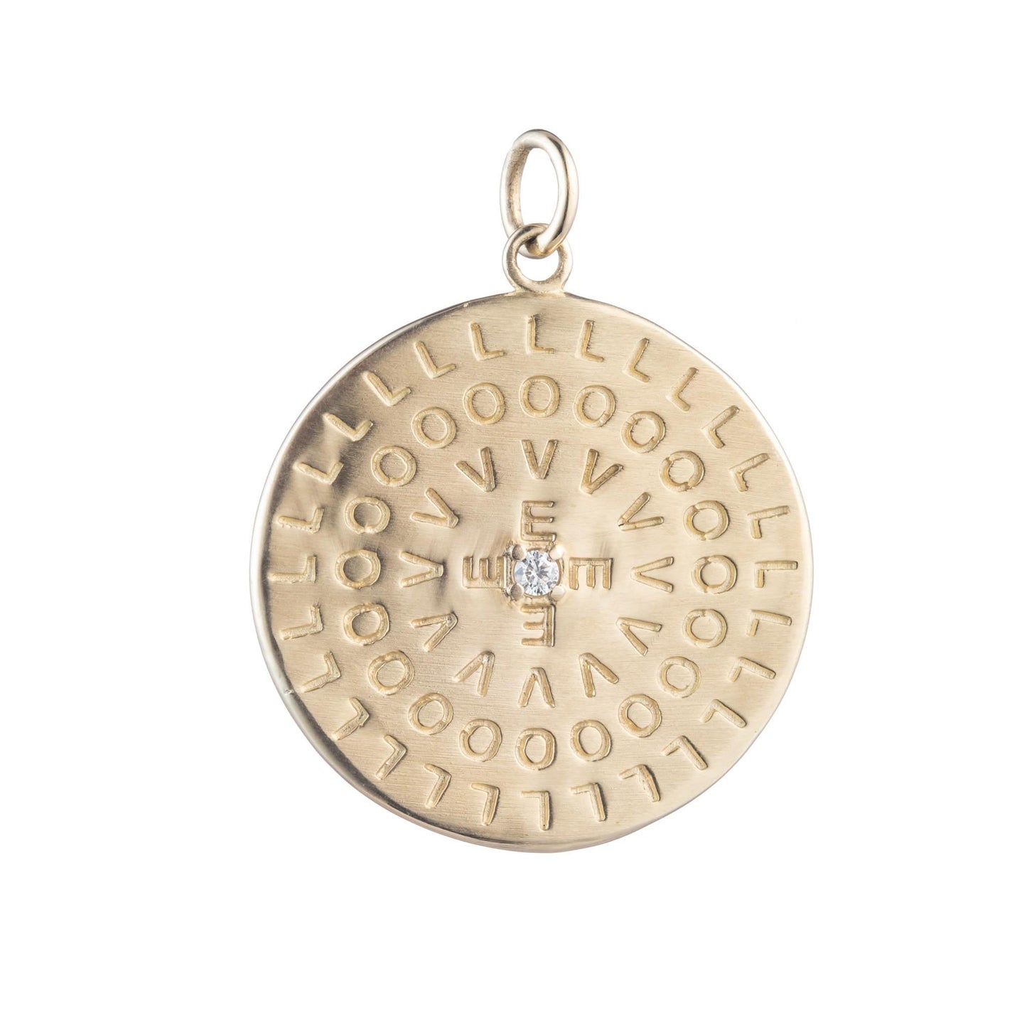 Nantucket Love Pendant With Diamond in Gold