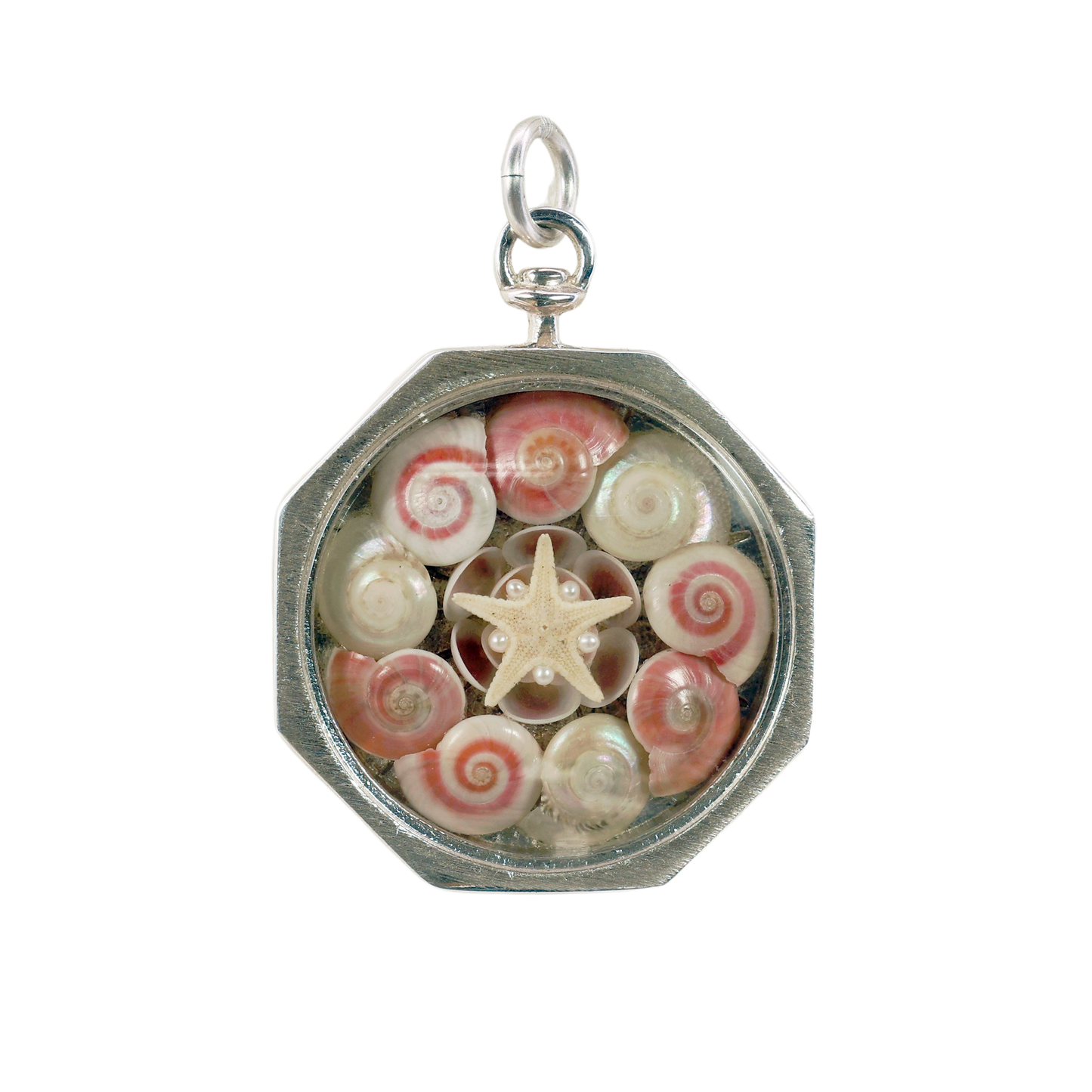 Pink Shimmering Seashell Sailor's Valentine