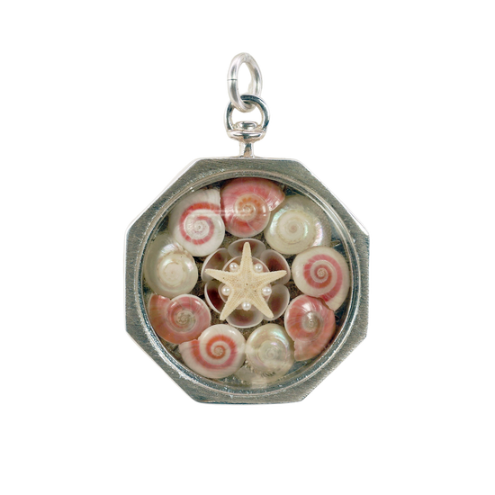 Pink Shimmering Seashell Sailor's Valentine