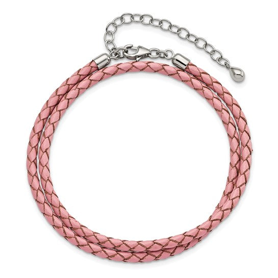 Blush Leather Wrap
