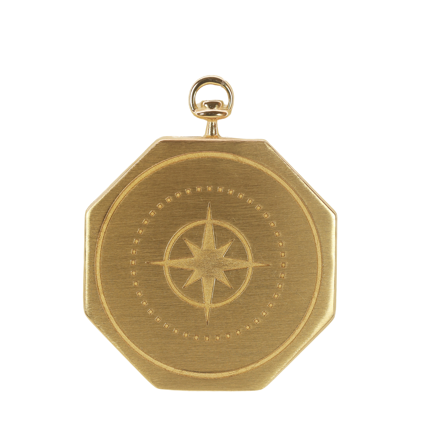 Flower burst Sailor's Valentine Pendant in Gold