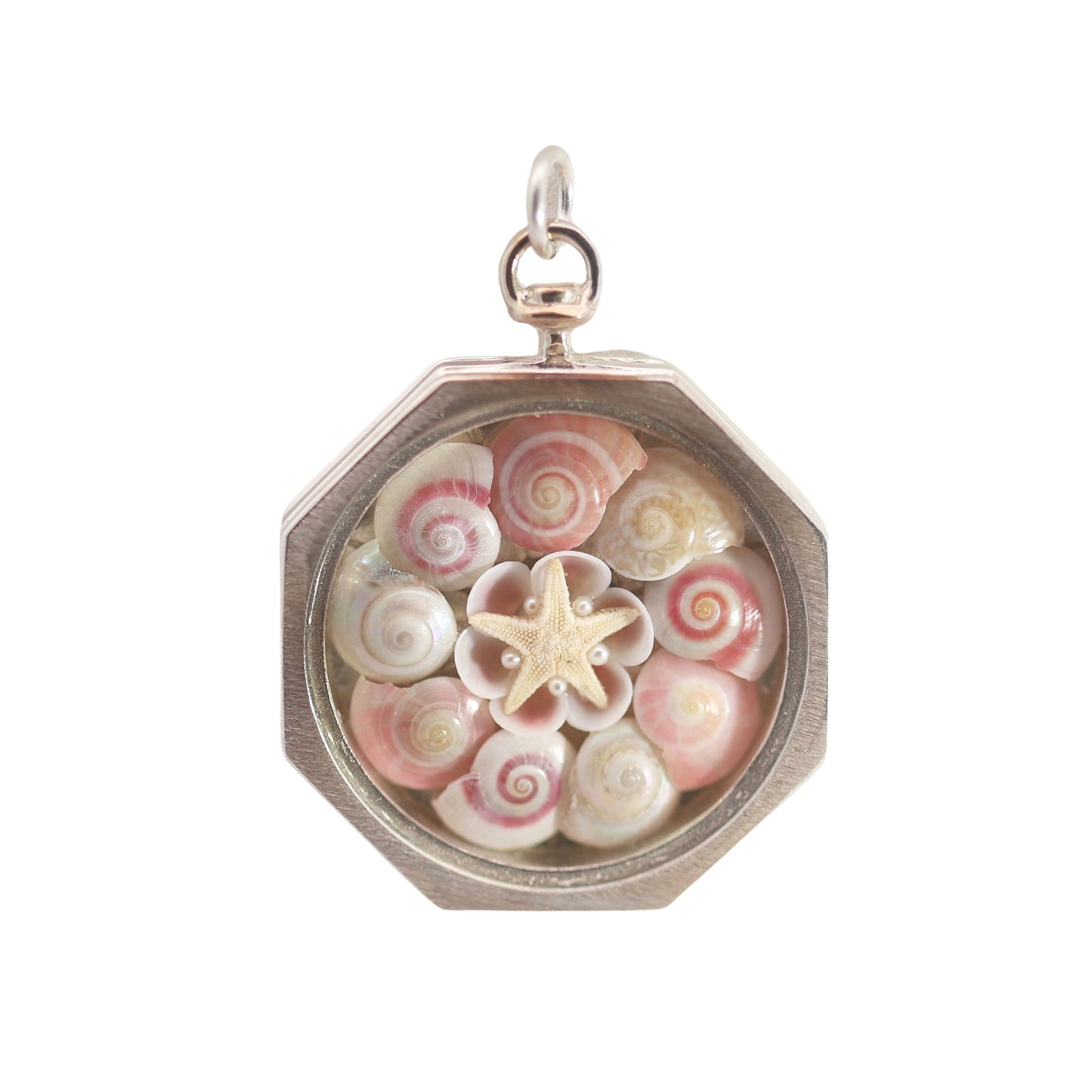 Pink Shimmering Seashell Sailor's Valentine