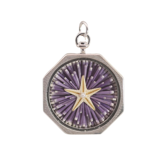 Purple Reef Sailor's Valentine in Sterling Silver