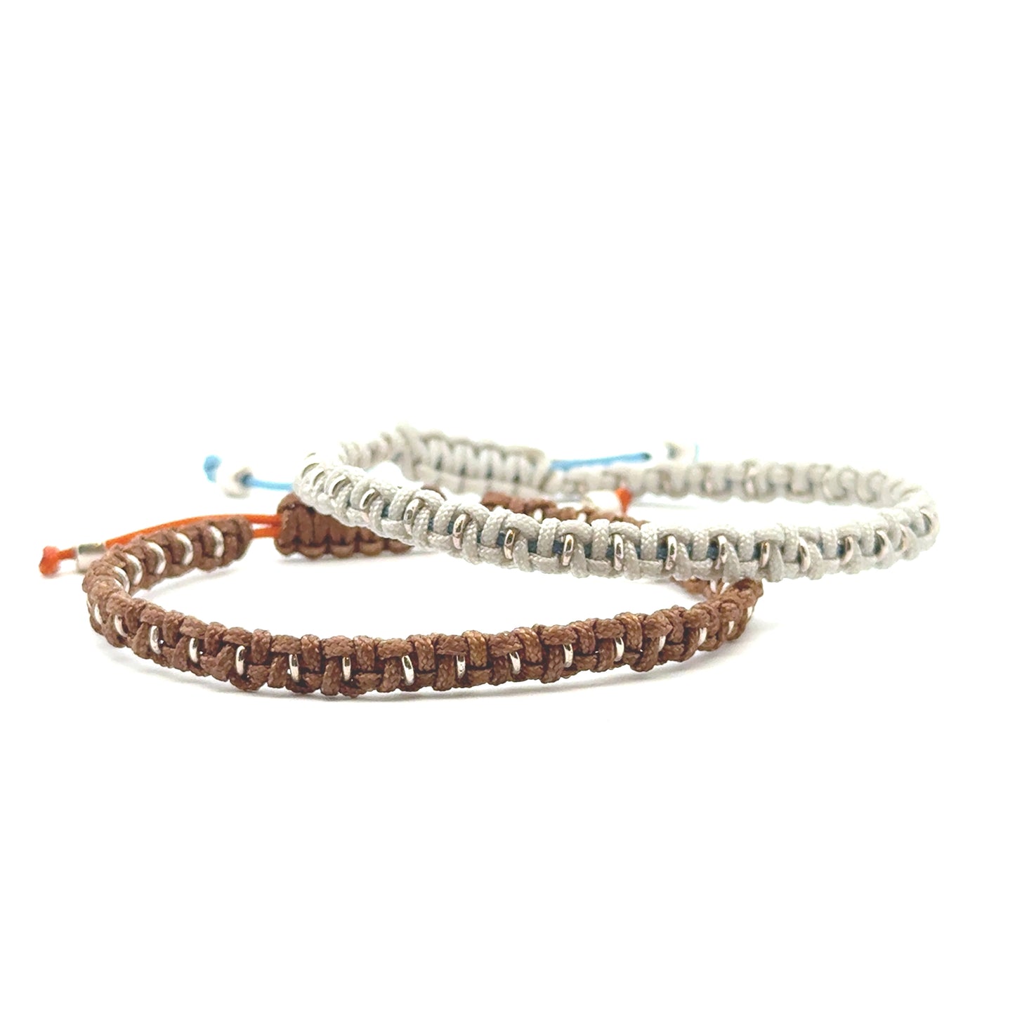 Fog Thin Woven Bracelet in Sterling Silver