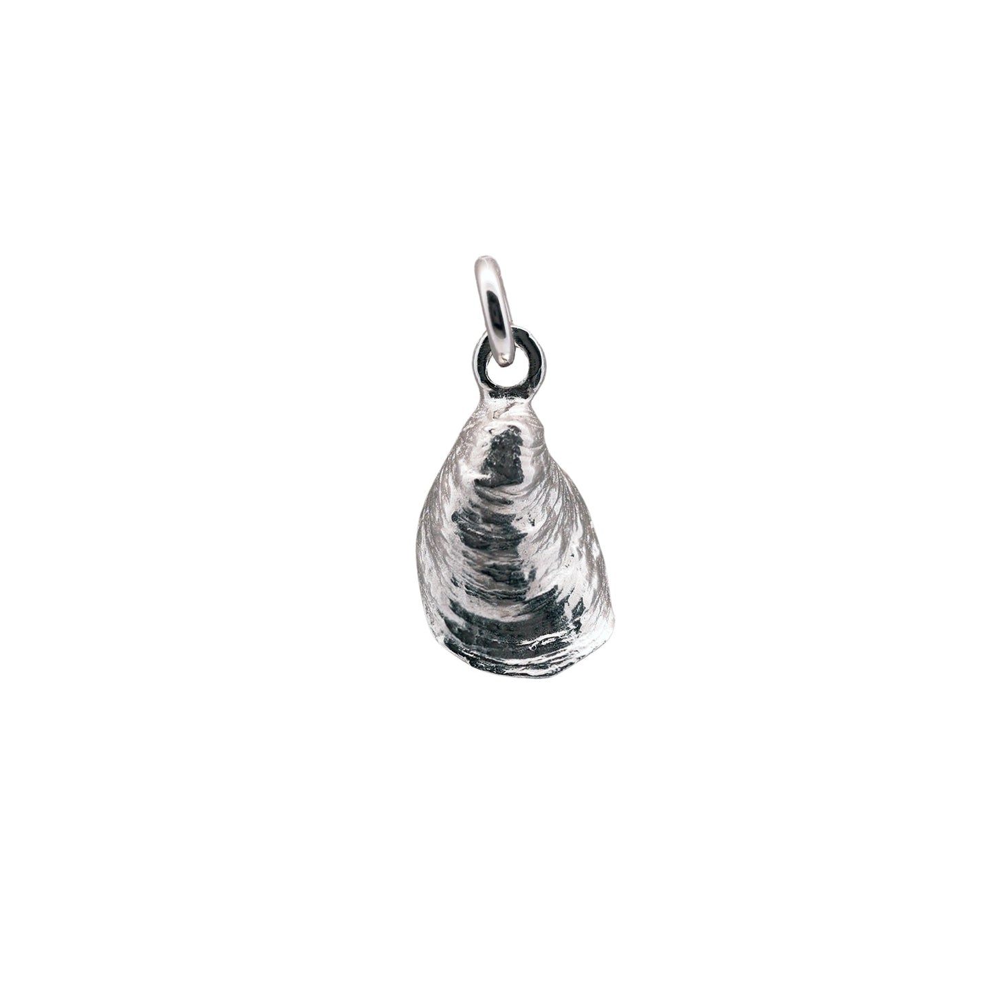 Oyster Shell Charm in Sterling
