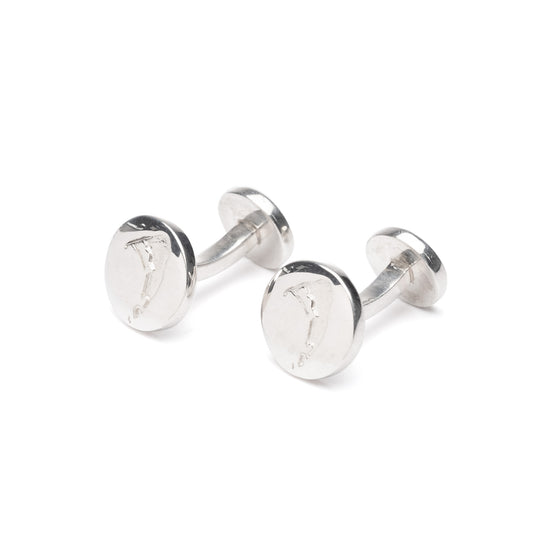 Load image into Gallery viewer, Nantucket Compass Sapphire Cuff Links
