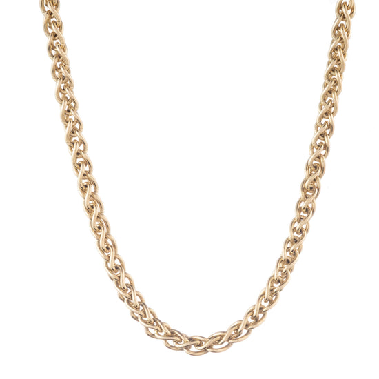 Versatile Wheat Chain Necklace in Gold