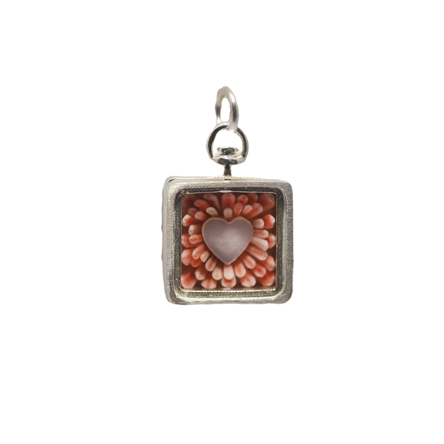 Coral Dusk Sailor's Valentine in Sterling Silver