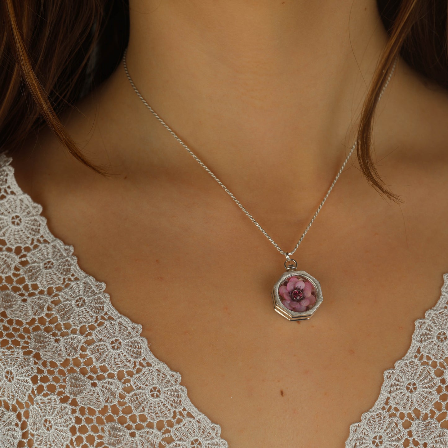 Sunset Sailor's Valentine in Sterling Silver