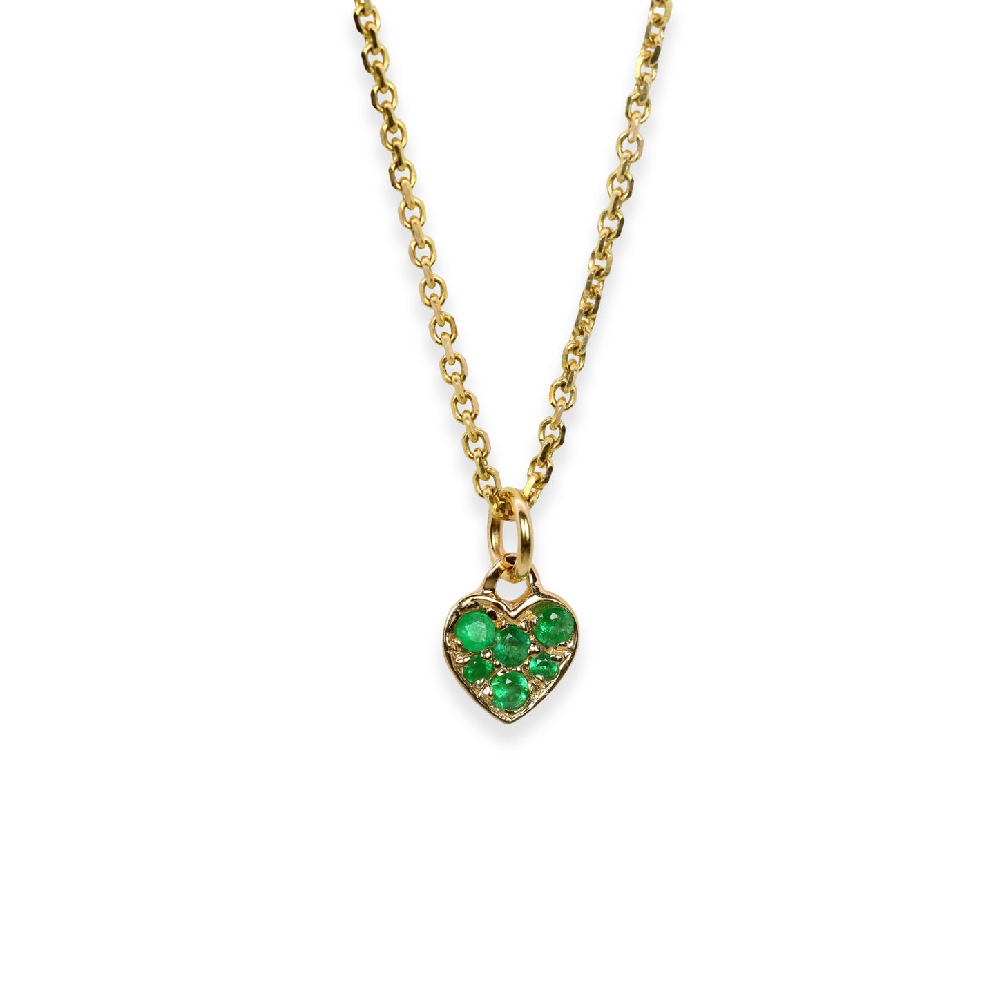 Tiny Heart Drop in 14k Gold
