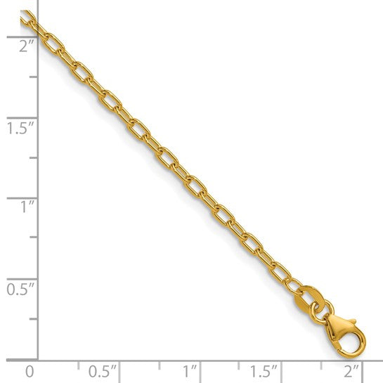 Versatile Solid Gold Oval Link Chain