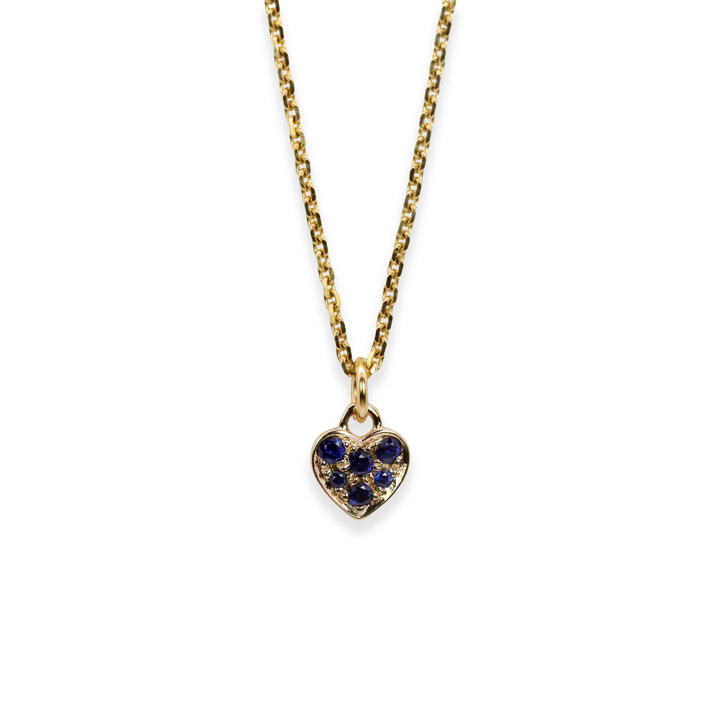 Tiny Heart Drop in 14k Gold