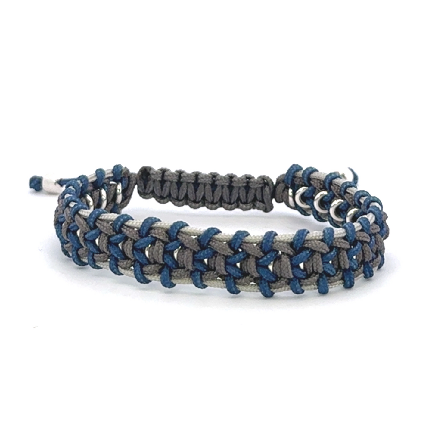 Morning Fog Woven & Metal Bracelet in Sterling Silver